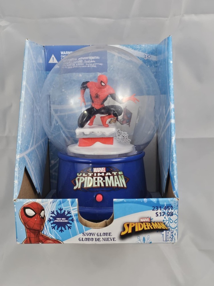 Marvel Spiderman Musical Waterless Snow Globe Christmas Decoration