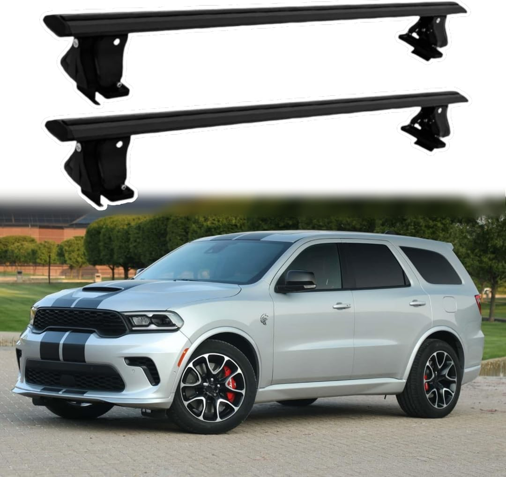 W/O Roof Rail Rack Lockable Cross Bar Crossbar for Dodge Durango 2011-2024 2025