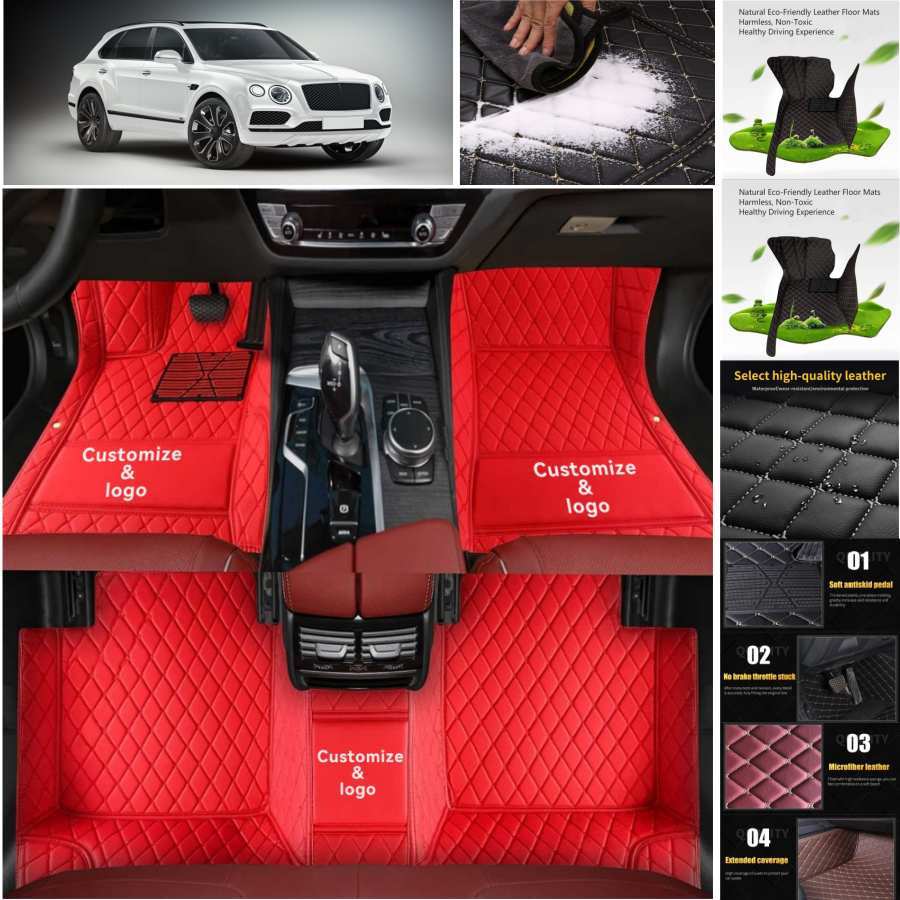 For Bentley Bentayga 2016-2022 Car Floor Mats Handmade All Weather Customized