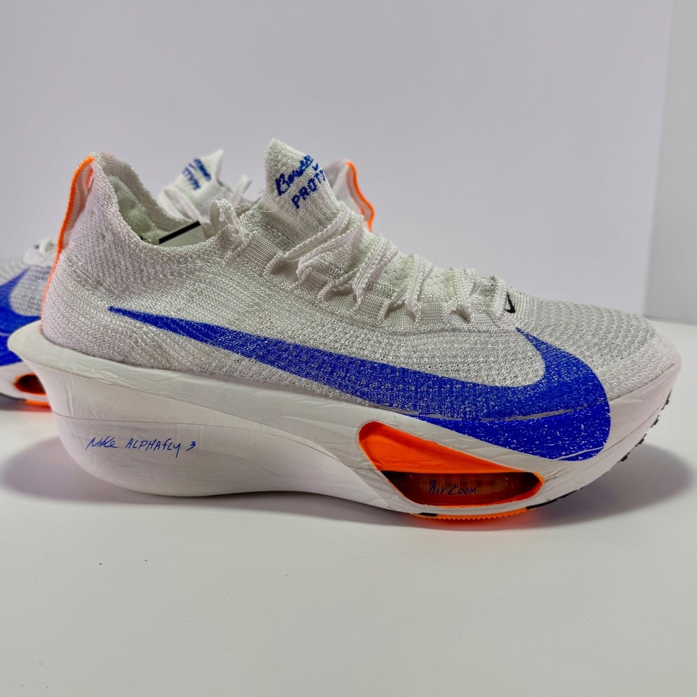 Nike Alphafly 3 Prototype Bowerman White Blue Orange Running Shoes NWT 10.5