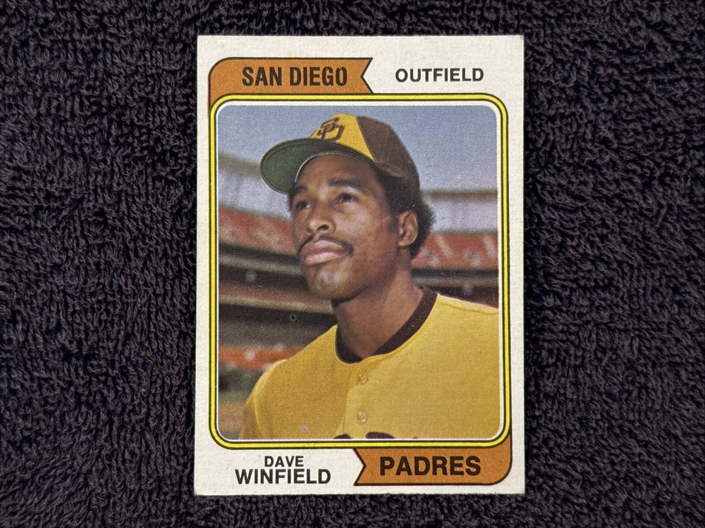 VINTAGE 1974 Topps #456 Dave Winfield RC, San Diego Padres, EX NICE!