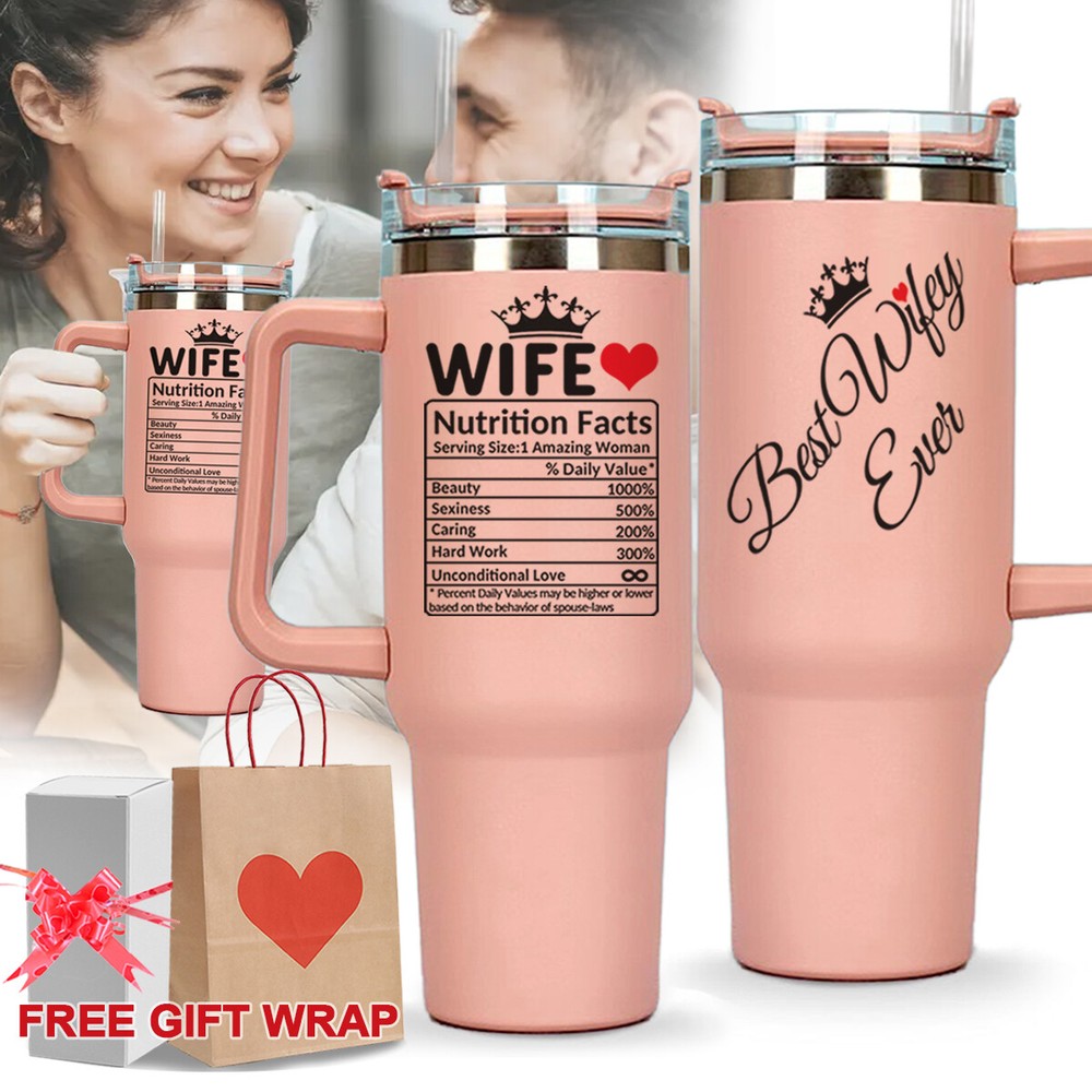 Gifts for Her Wedding Anniversary Gift for Wife 40oz Stainless Steel Tumbler