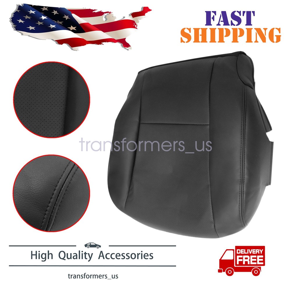 Black Driver Bottom Seat Cover LA20/LB20 for Lexus LS460 LS600h L 2007-2012