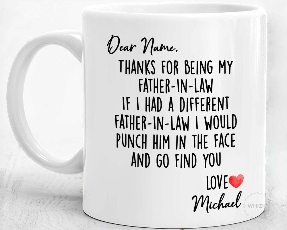 Father In Law Gift Father In Law Mug Father In Law Birthday Funny Father Day