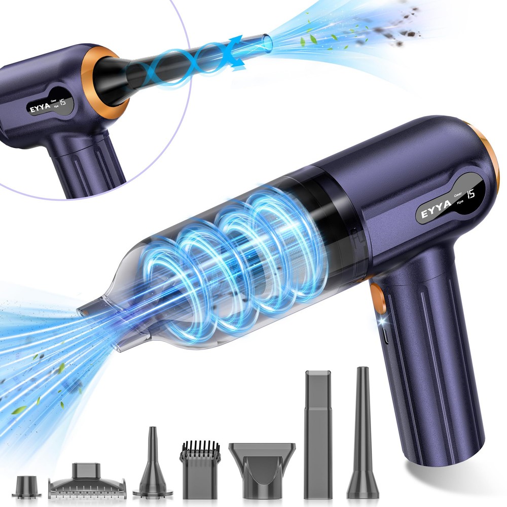 Handheld Car Vacuum Cleaner Cordless, 15000PA High Power Portable Mini Car Va...
