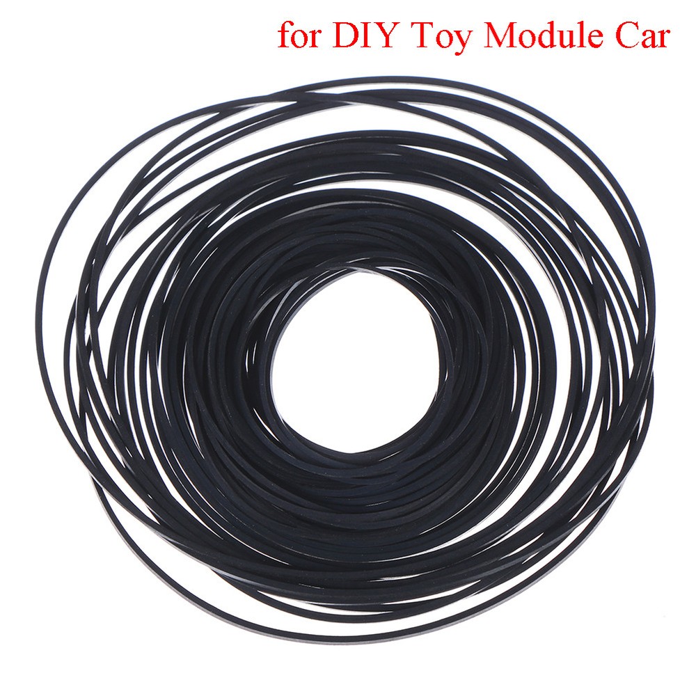 Rubber#pulley transmission engine drive round belts for diy toy module car_mh^a
