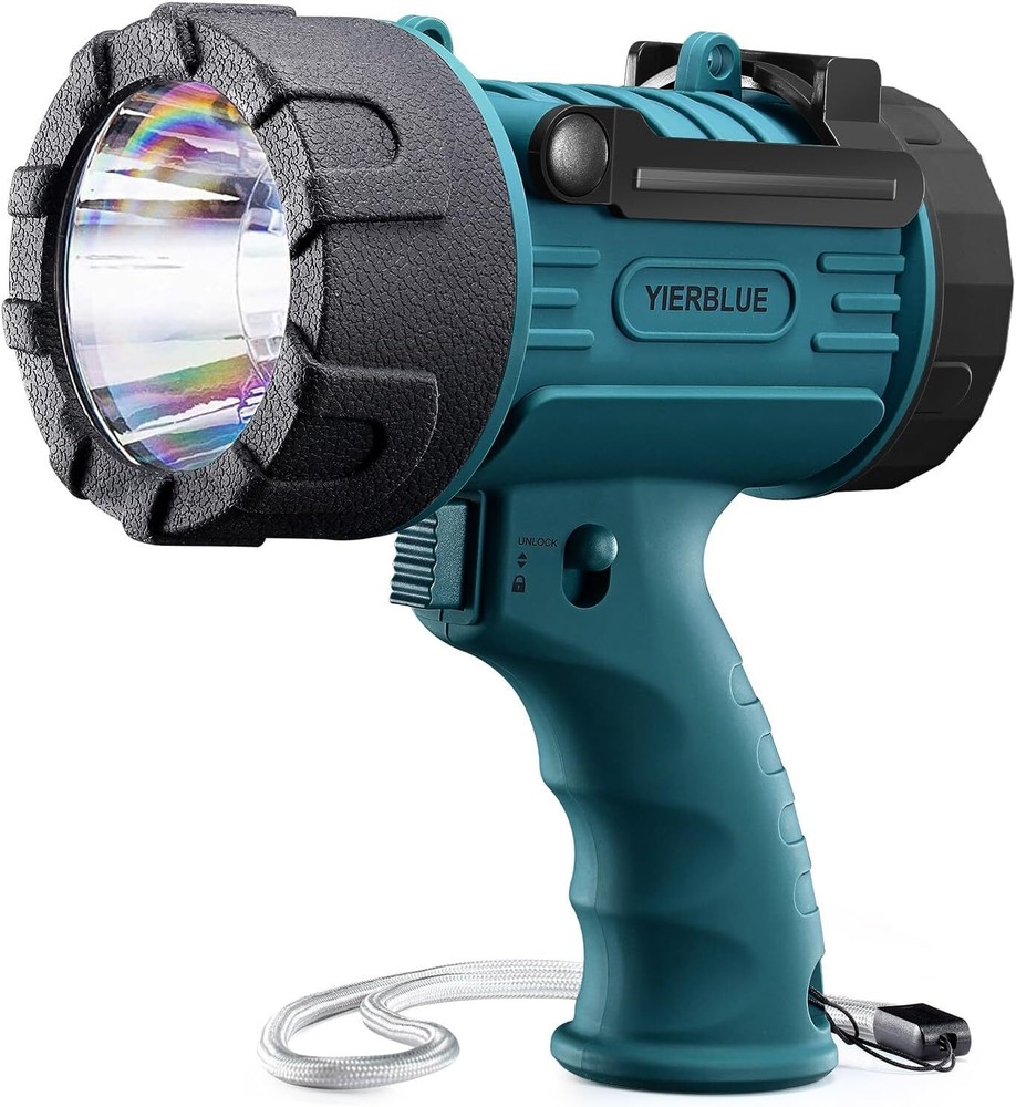 IP67 Waterproof Handheld Flas... Rechargeable Spotlight with 200000 Lumen LED