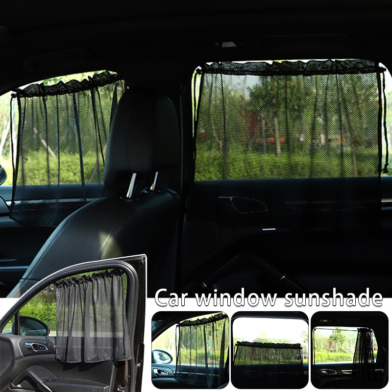 1/2Pair Car Side Window Curtain Sun Shade Auto UV Protection Interior Accessorie