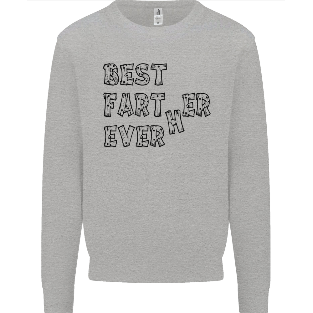 Fathers Day Best Farter Ever Funny Farting Mens Sweatshirt Jumper-image