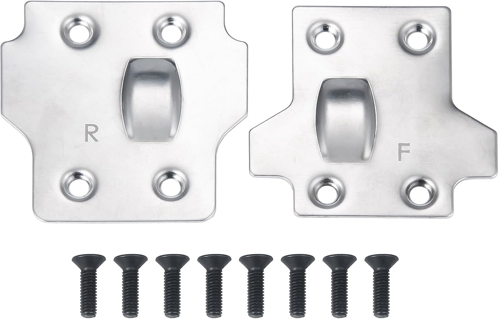RC Steel Front and Rear Skid Plate for 1/8 Kraton Outcast Senton Talion Typhon