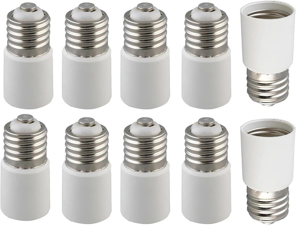 High-Temp E39/E40 Socket Extenders - 10-Pack Light Adapters