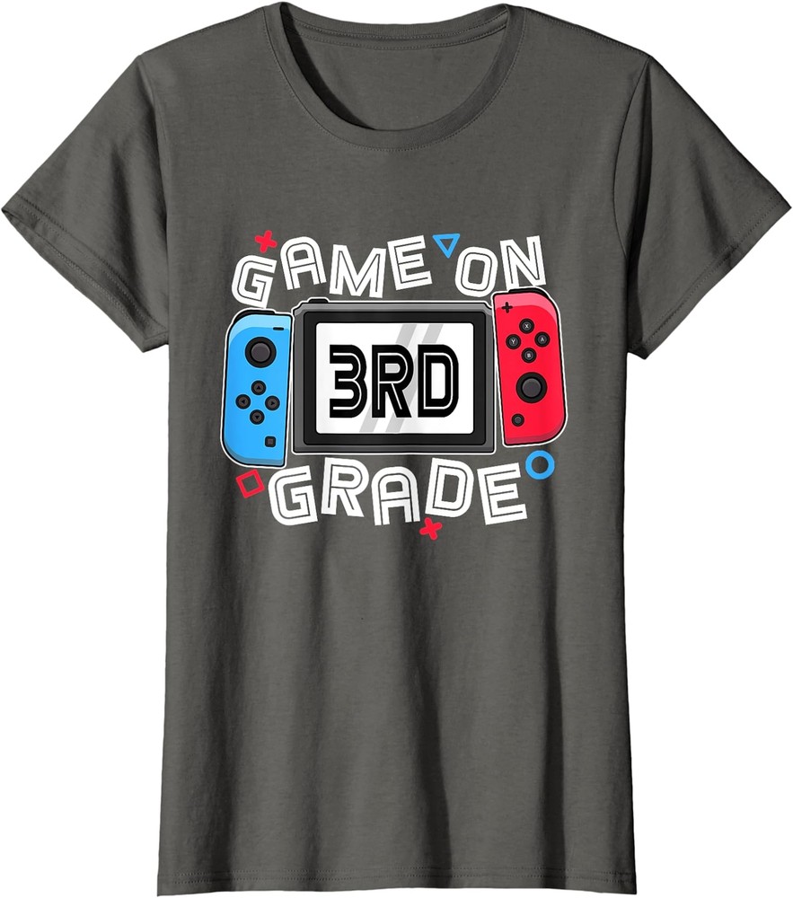 Back To School Game On 3rd Grade Funny Gift Ladies' Crewneck T-Shirt