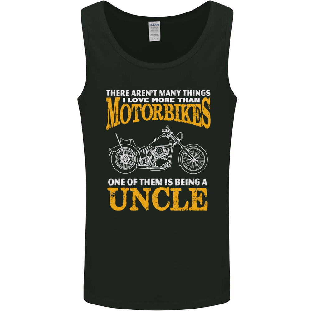 Being An Uncle Biker Motorcycle Motorbike Mens Vest Tank Top