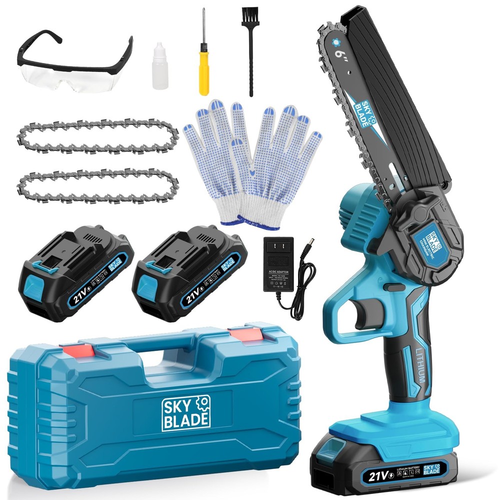 6 Inch Mini Cordless Chainsaw for Wood Cutting Portable Electric Chainsaw