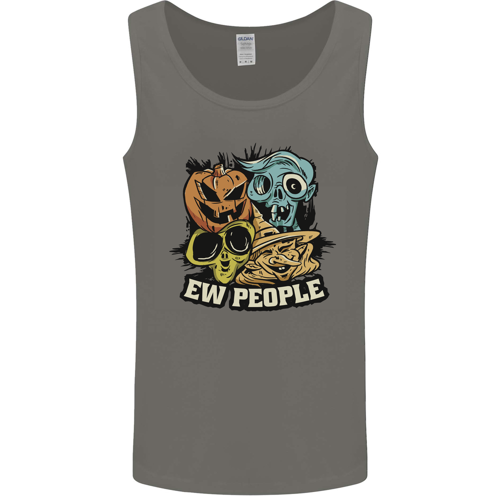 EW People Funny Halloween Alien Zombie Mens Vest Tank Top