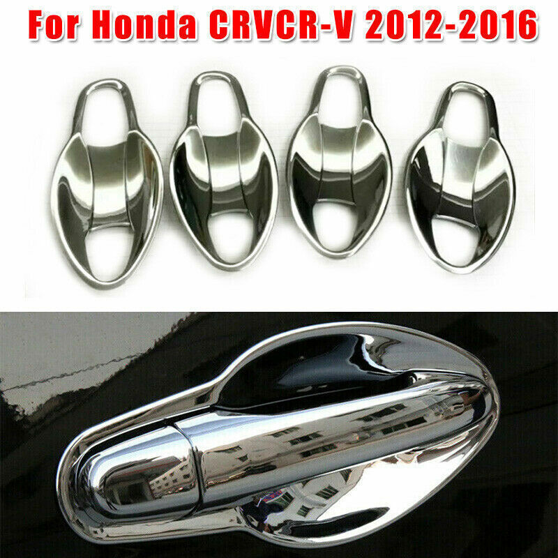 For Honda CR-V 2012-2016 Chrome Car Exterior Door Handle Bowl Cup Cover Trim