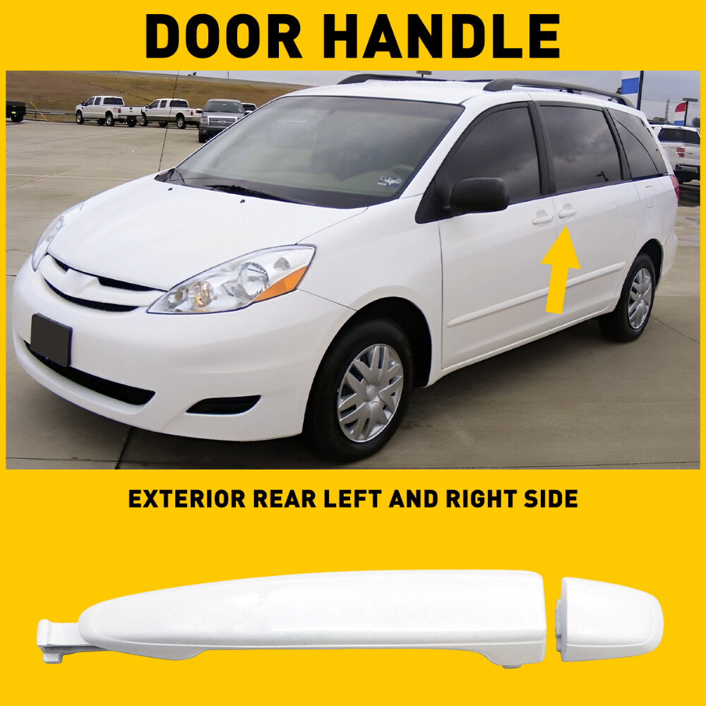 Rear Sliding Door Handle Passenger or Driver Side For Toyota Sienna 2004 -2010