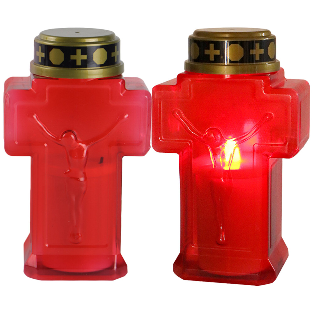 2-Pack LED Memorial Candles for Safe Garden Decor - Perfect Gift for Dad or Mom