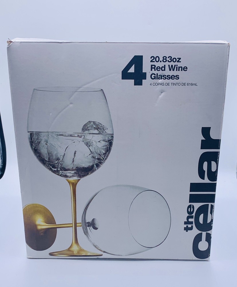 The Cellar set of 4 Red Wine Glasses 20.83oz *See Details*