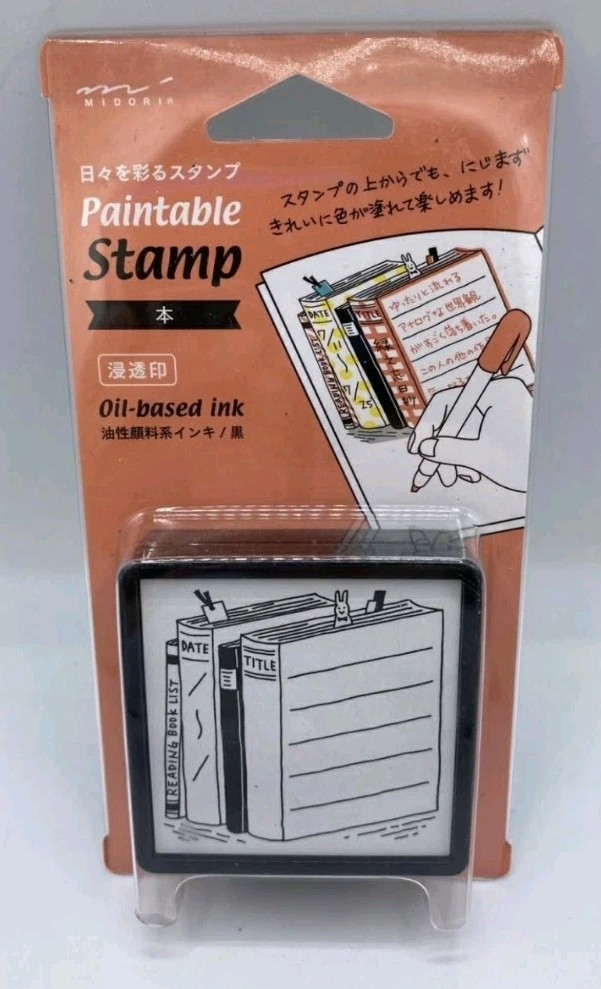 Midori Paintable Stamp Pre-Inked in Book  NEW