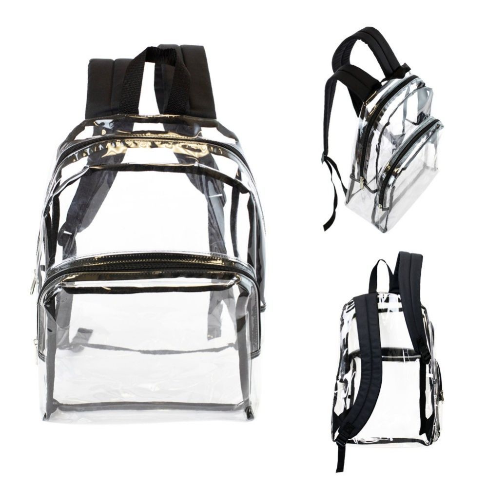 Durable Clear Vinyl School Backpack for Back to School-image
