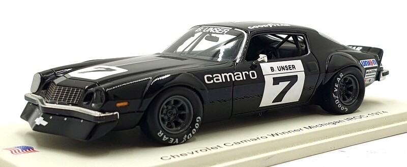 Spark 1/43 Scale US171 - Chevrolet Camaro #7 1st Michigan IROC 1974