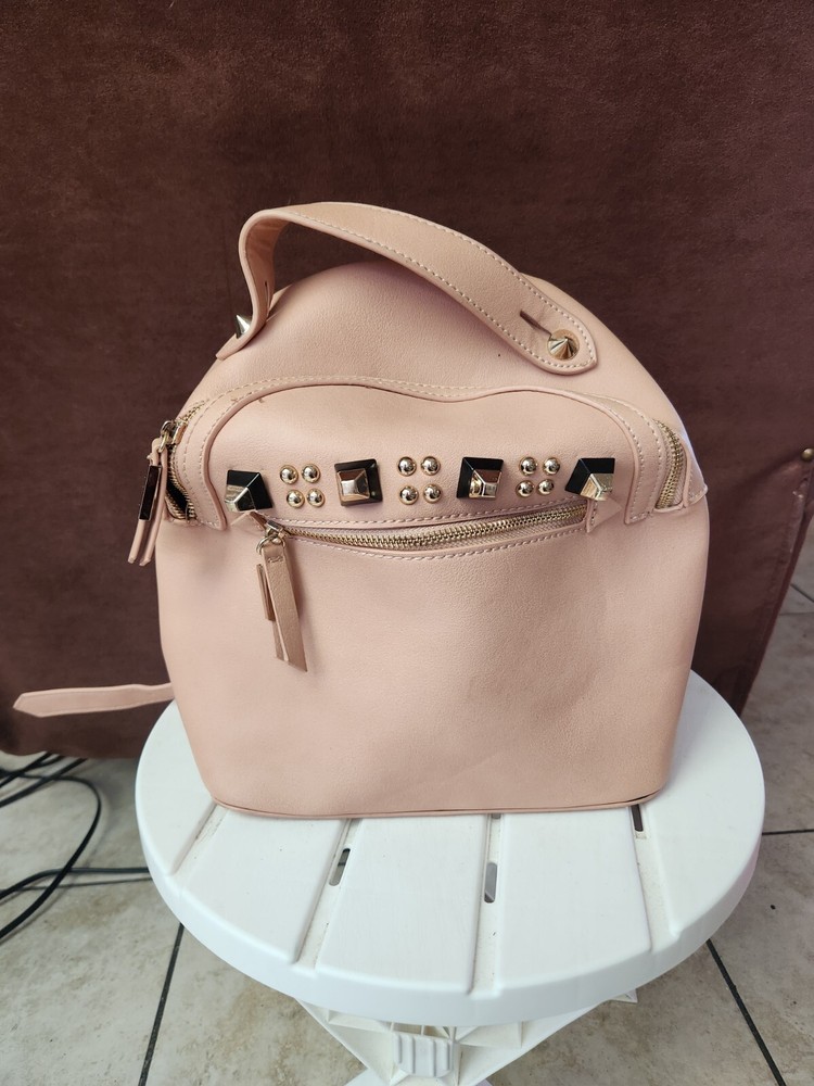Steve Madden Armand Studded Blush Pink Backpack for Women