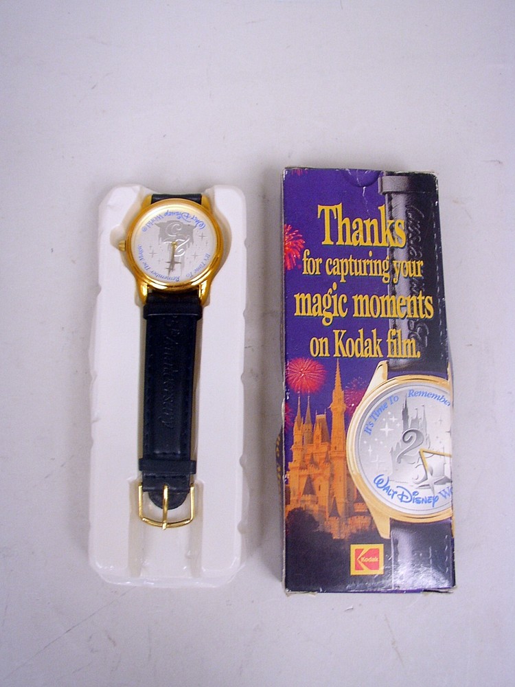 Disney 25th Anniversary Collectible Watch by Eastman Kodak 1997 with Original Box