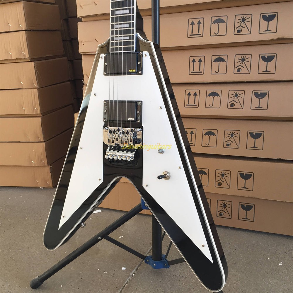 Customized Richie Faulkner V Standard Electric Guitar Chrome Hardware Floyd Rose
