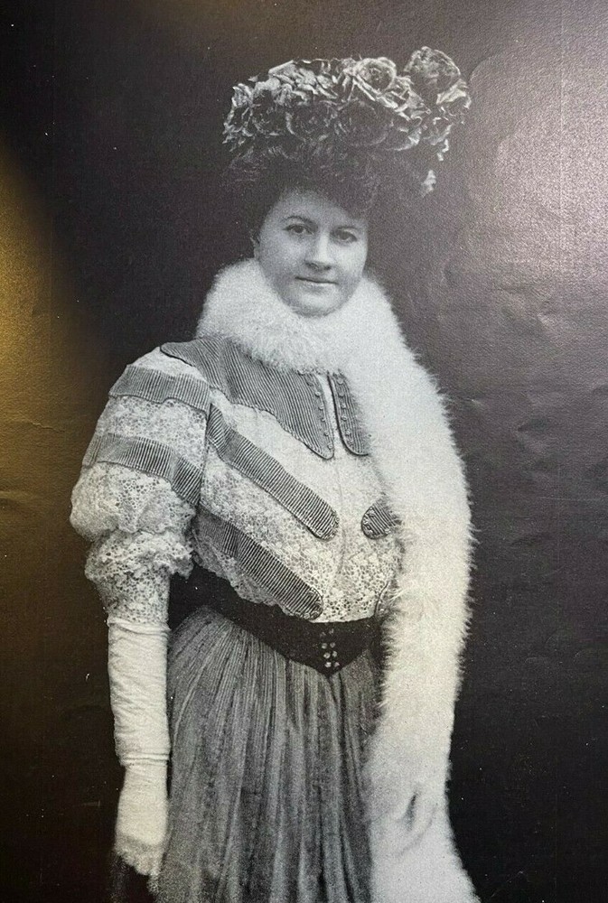 1905 Vintage Magazine Illustration Novelist Ellen Glasgow