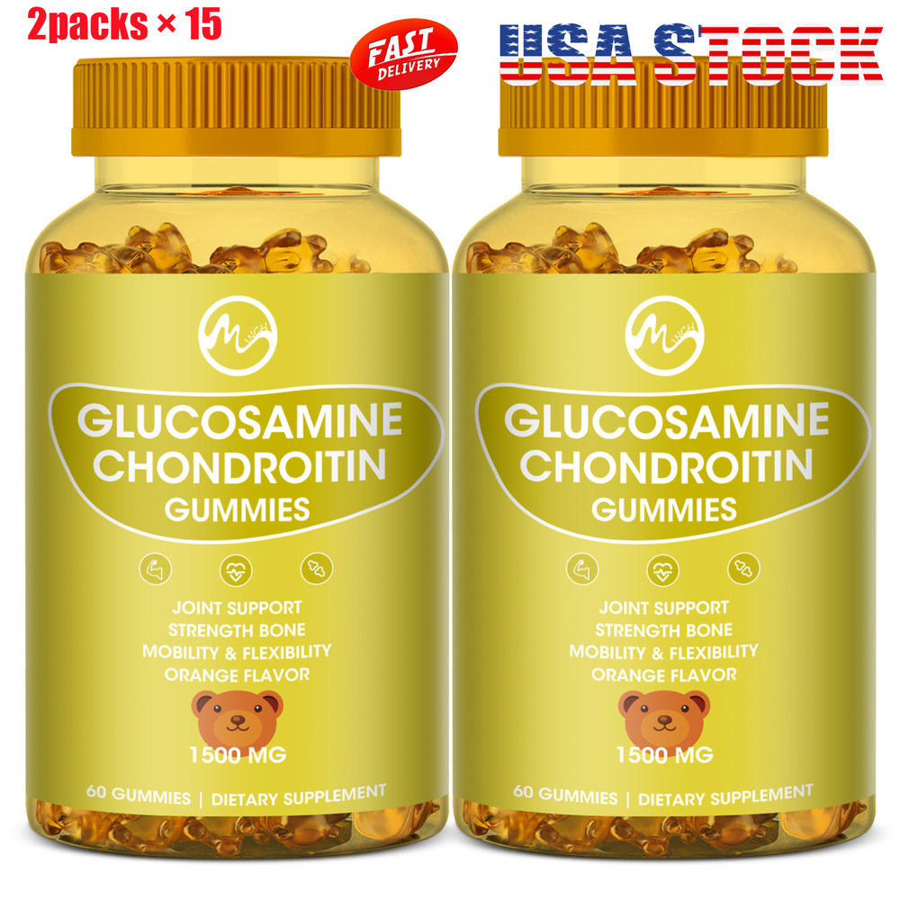 30 Bottles Glucosamine Chondroitin Gummies , Joint Support Supplement with MSM