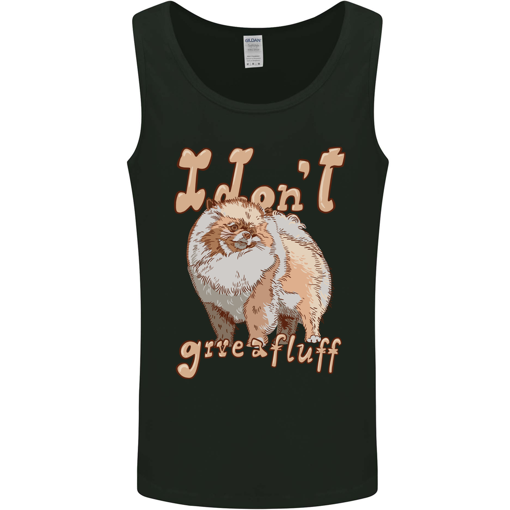 Pomeranian I Don't Give a Fluff Funny Dog Mens Vest Tank Top