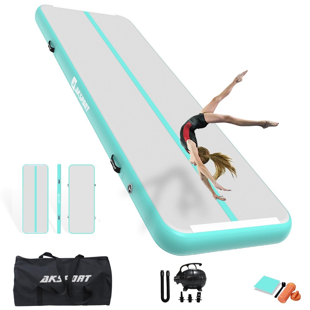 Inflatable Gymnastics Mat Tumble Track 10ft to 23ft Air Tumbling Practice Mat