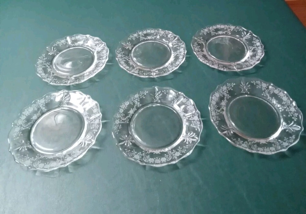 Fostoria Meadow Rose 6