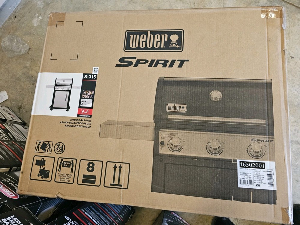Weber Spirit S-315 Stainless Steel Natural Gas Grill