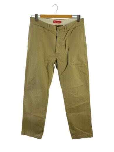 SUPREME Straight pants 32 cotton beige