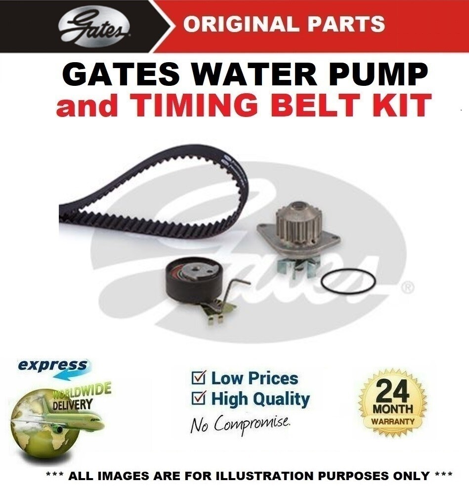 GATES WATER PUMP & TIMING BELT KIT for CITROEN C3 I 1.4 i 2002->