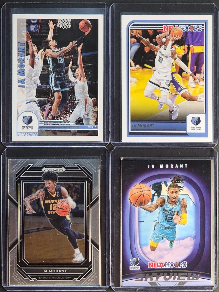 $5 4-Card Lot ⭐️ JA MORANT ⭐️ HOOPS/PRIZM - Memphis Grizzlies