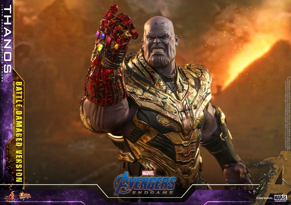 CLEARANCE SALE! 1/6 HOT TOYS MMS564 AVENGERS: ENDGAME THANOS BATTLE DAMAGED VER-image