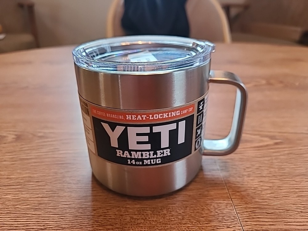 YETI Rambler 14 Oz Stainless Steel Mug with Standard Lid
