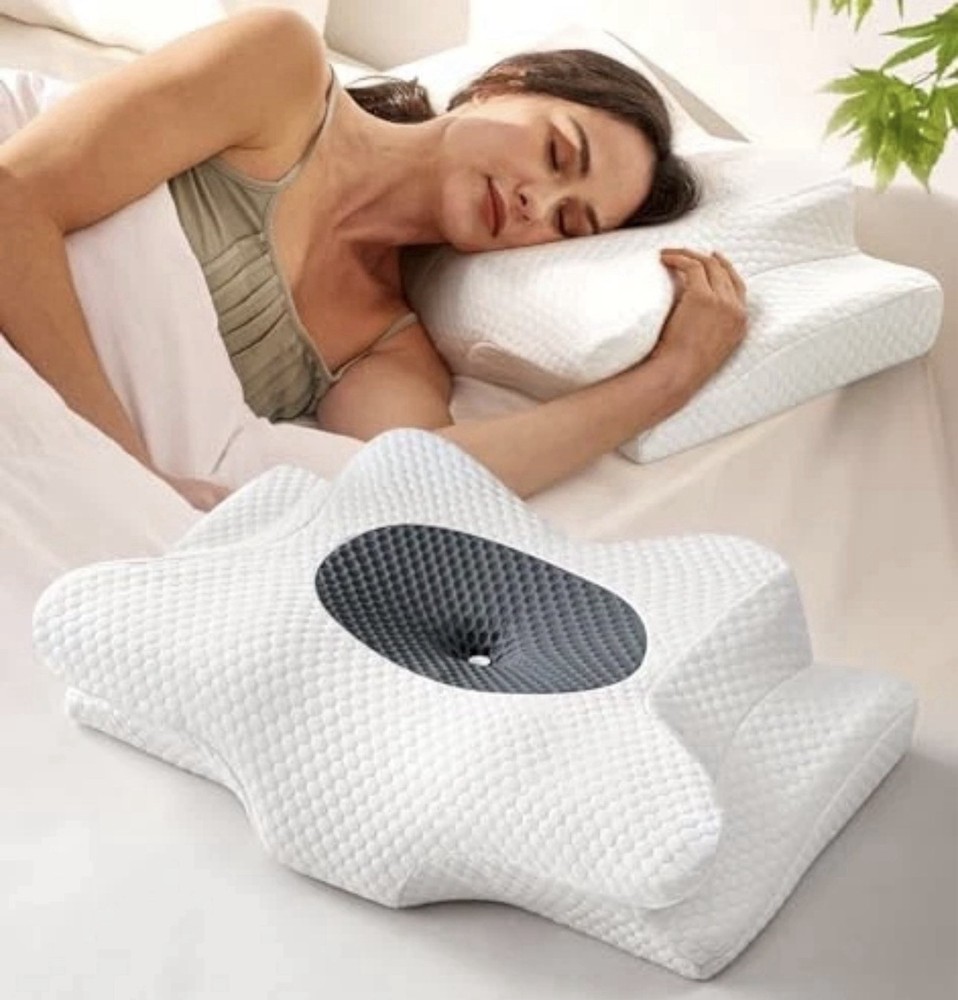 EMIRCEY DREAM WITHOUT PAIN CERVICAL NECK PILLOW FOR SLEEPING STANDARD GREY