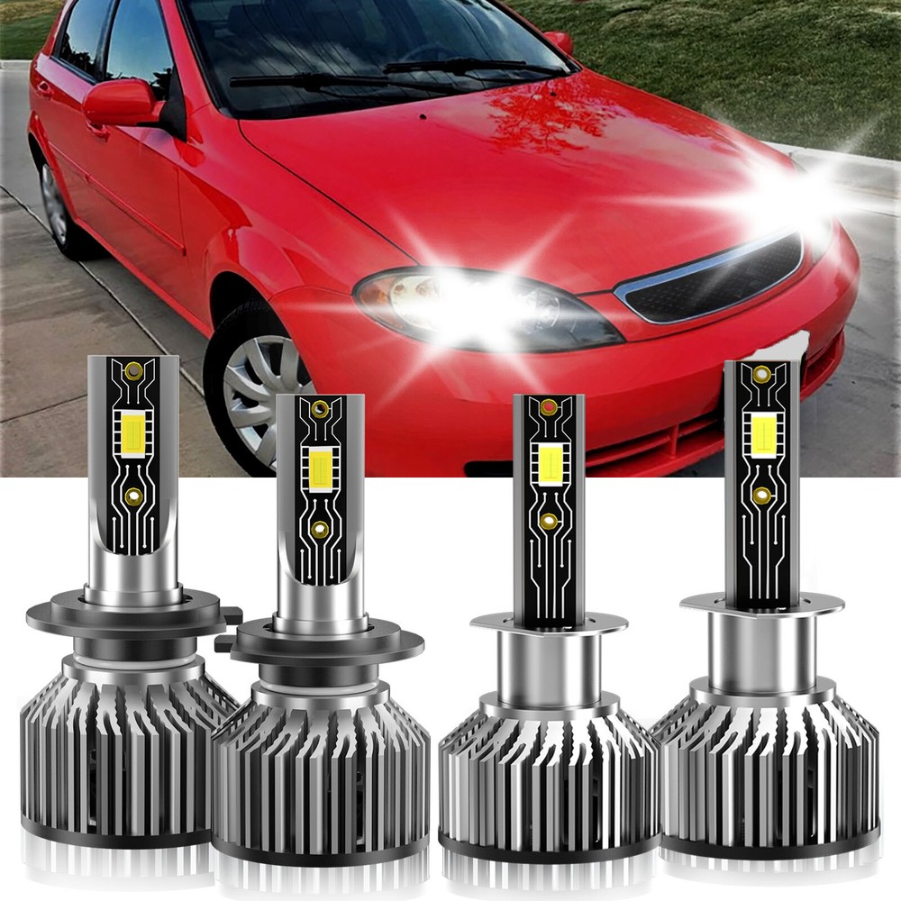 For Suzuki Reno 2005-2008 LED Headlight High Low Beam Bulbs Kit H1+H7 6500K