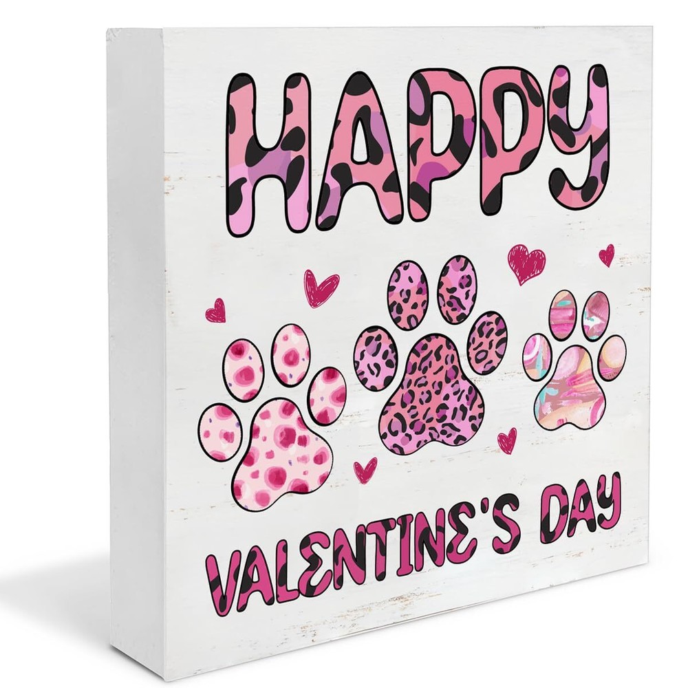 Valentines Decor Happy Valentines Day Decorations Happy Valentine's Day Dog C...