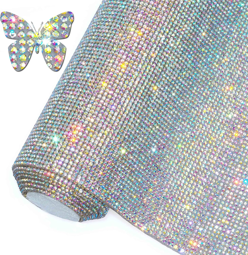 Bling Rhinestone Sticker DIY Car Decoration Stickers Self-Adhesive Hotfix Glitte