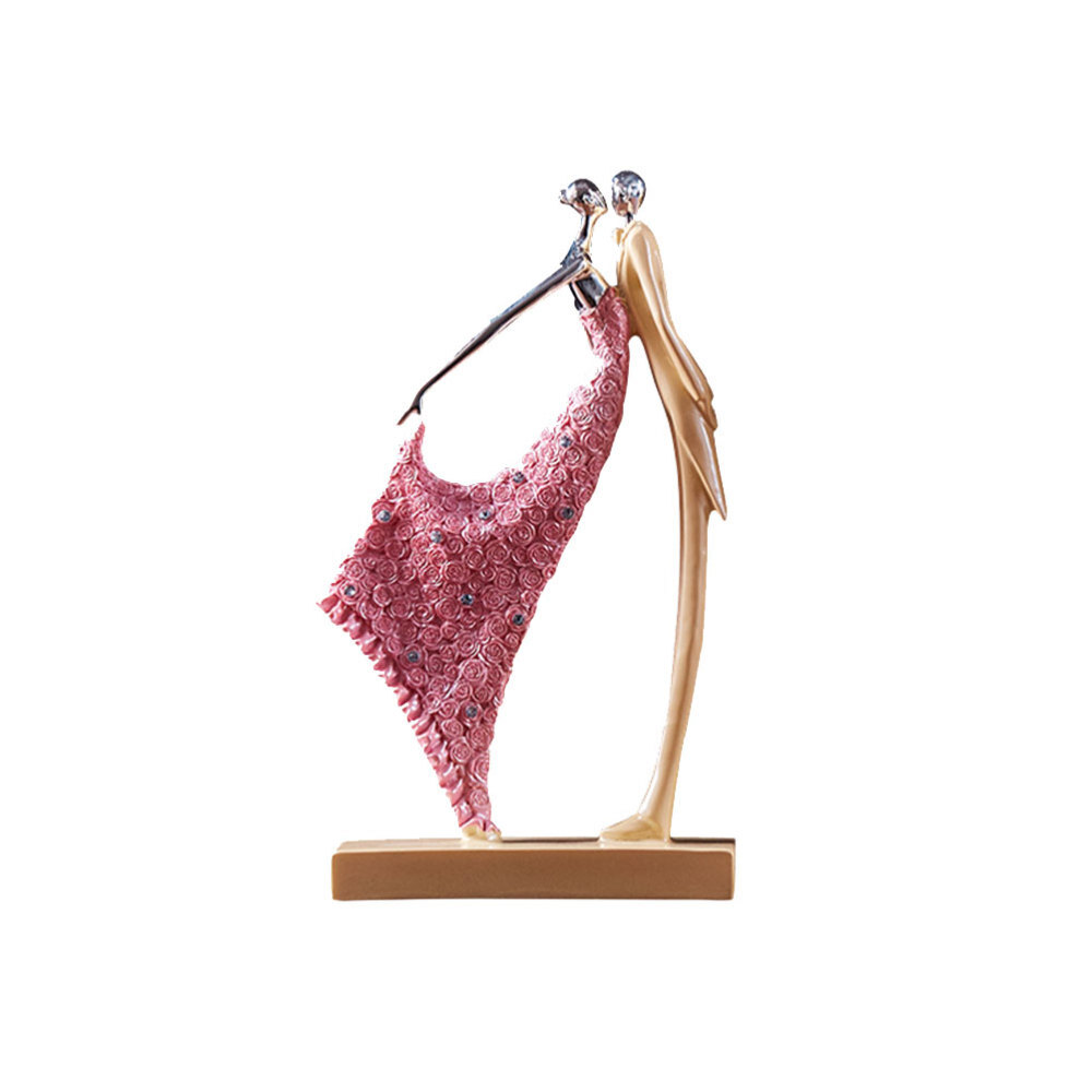 Resin Couple Figurine Ornament for Cars and Couples
