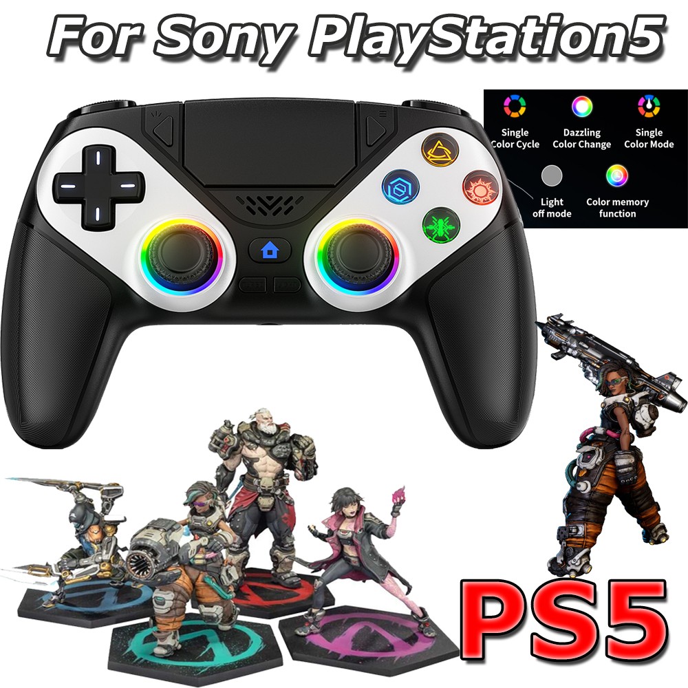 1PACK For Sony Playstation 5 PS5 DualSense Wireless Black Controller w/Flash US