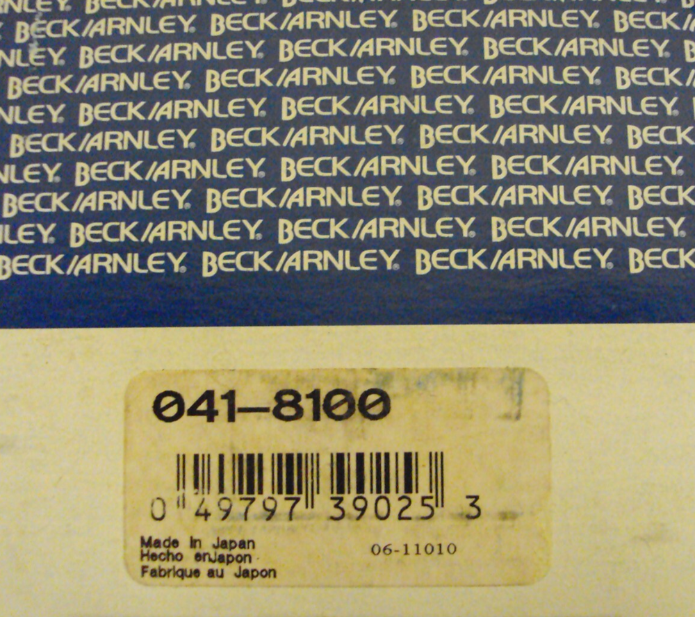 Beck Arnley 041-8100 High-Performance Engine Oil Filter