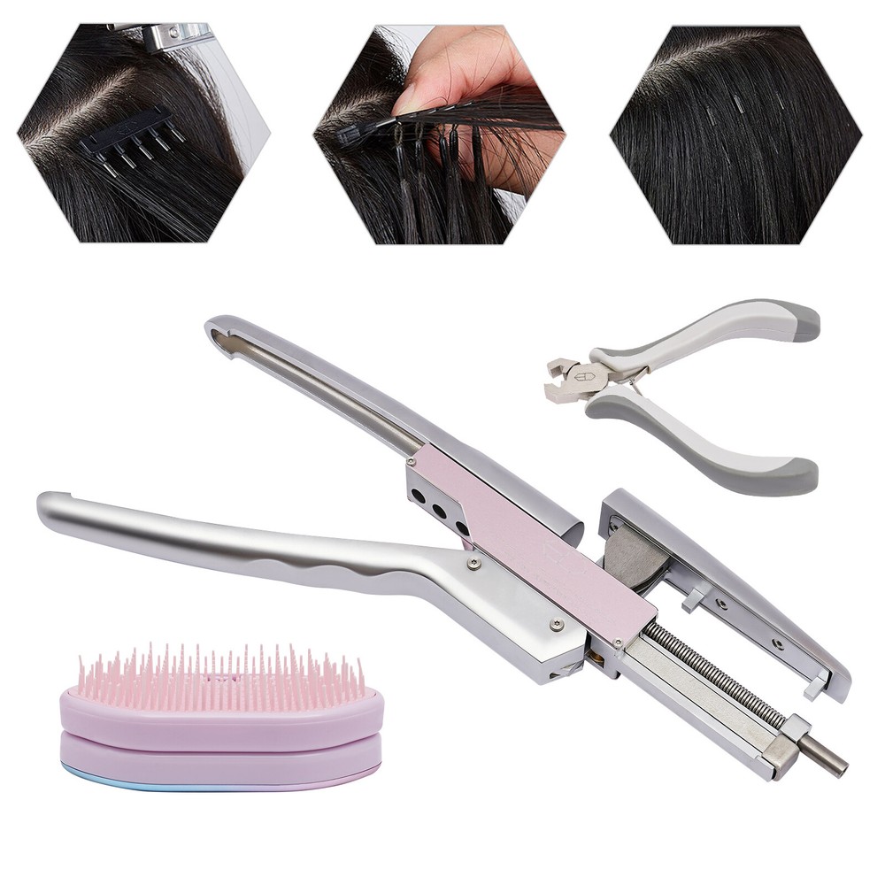 6D Extension Machine Human Hair Extension Kit Set Salon Fusion Tool Connector