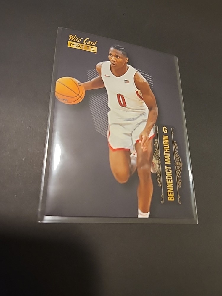 2022-23 Wild Card Matte Draft - Black #MB-7 Bennedict Mathurin (RC)