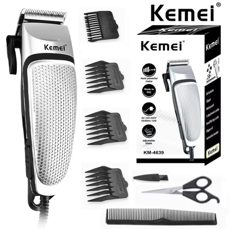 Kemei KM-4639 Electric Clipper Hair Clippers Professional Trimmer Household Low